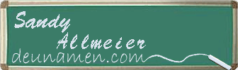 Sandy Allmeier Visitenkarte